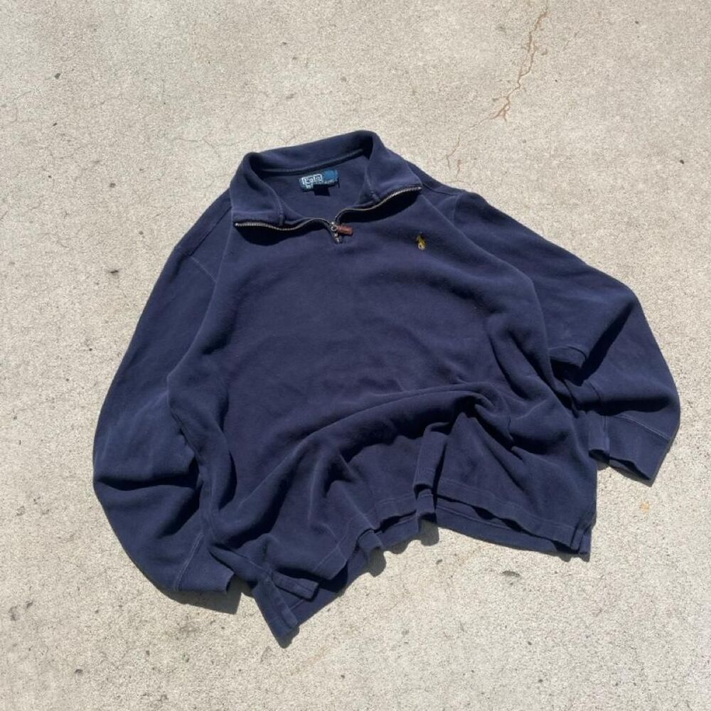 Vintage Polo Ralph Lauren Old Money Y2K Quarter Zip Sweater